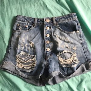 High waisted fashion nova shorts size medium